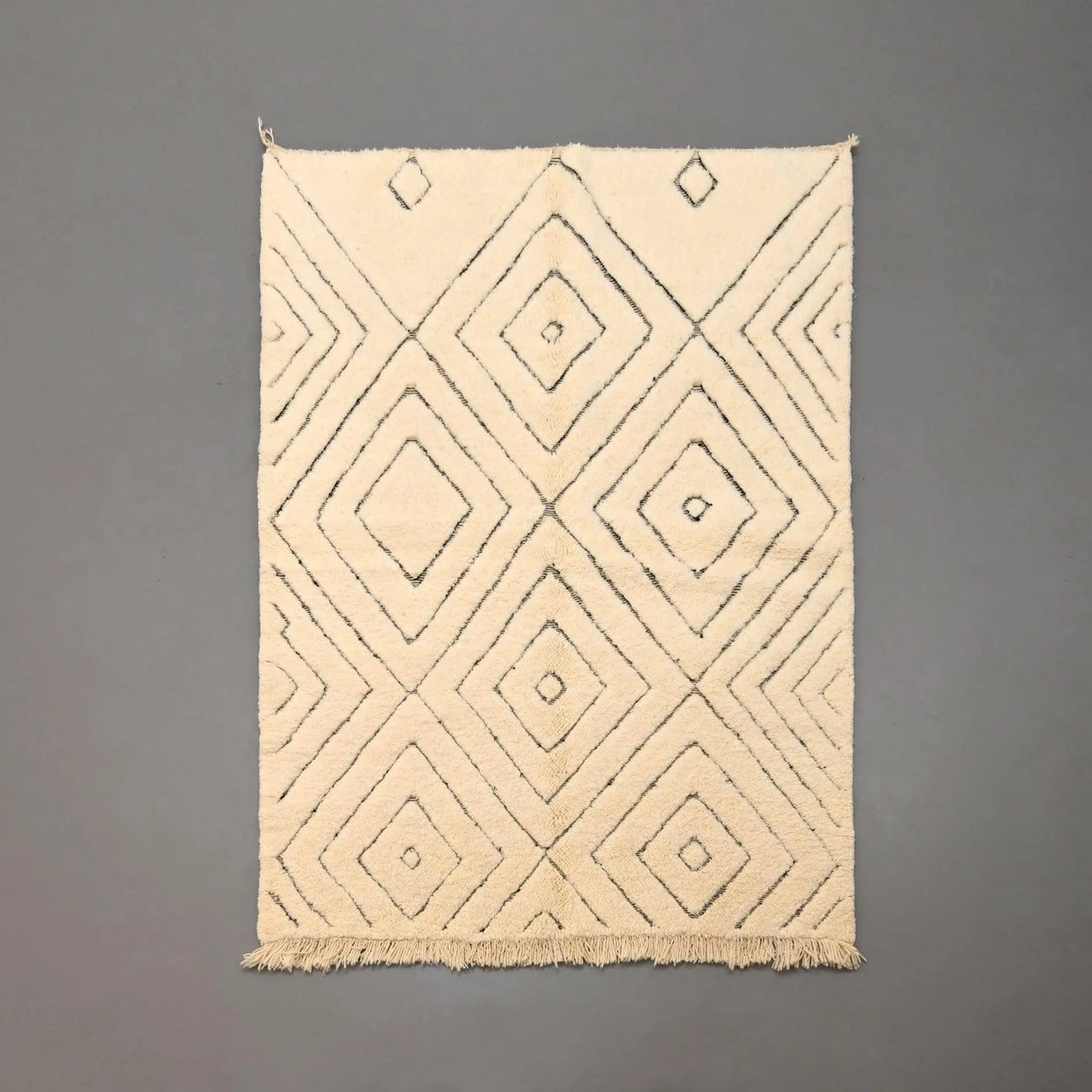 Authentic Beni Ourain Rug 5.2 x 7.3 feet / 160 x 225 cm - Ettilux Home