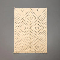 Authentic Beni Ourain Rug 5.2 x 7.3 feet / 160 x 225 cm - Ettilux Home