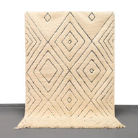 Authentic Beni Ourain Rug 5.2 x 7.3 feet / 160 x 225 cm - Ettilux Home