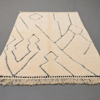 Authentic Beni Ourain Rug 5 x 8.4 feet / 153 x 257 cm - Ettilux Home