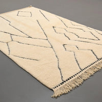 Authentic Beni Ourain Rug 5 x 8.4 feet / 153 x 257 cm - Ettilux Home