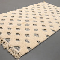 Authentic Beni Ourain Rug 5 x 8.8 feet / 153 x 270 cm - Ettilux Home