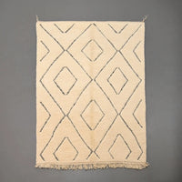 Authentic Beni Ourain Rug 6.5 x 9.5 feet / 200 x 291 cm - Ettilux Home