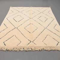 Authentic Beni Ourain Rug 6.5 x 9.5 feet / 200 x 291 cm - Ettilux Home