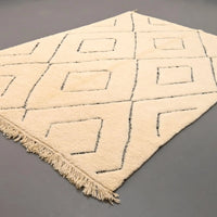 Authentic Beni Ourain Rug 6.5 x 9.5 feet / 200 x 291 cm - Ettilux Home