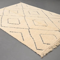 Authentic Beni Ourain Rug 6.5 x 9.5 feet / 200 x 291 cm - Ettilux Home
