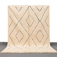 Authentic Beni Ourain Rug 6.6 x 9.4 feet / 203 x 288 cm - Ettilux Home