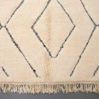 Authentic Beni Ourain Rug 6.6 x 9.4 feet / 203 x 288 cm - Ettilux Home