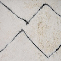 White One-of-a-Kind Beni Ourain Rug 6.5 x 9.8 feet / 200 x 300 cm - Ettilux Home