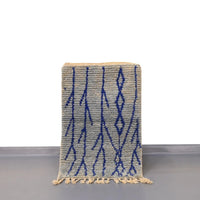 Bohemian Small Blue Moroccan Rug 2 x 3 Feet / 62 x 93 cm - Ettilux Home
