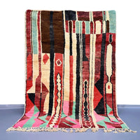 Evocative Berber Wool Vintage Rug 5.4 x 8.5 feet / 165 x 260 cm - Ettilux Home