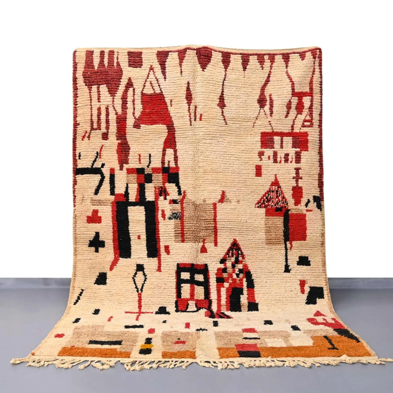 Moroccan Vintage Rug 6.4 x 9.5 feet / 195 x 292 cm - Ettilux Home