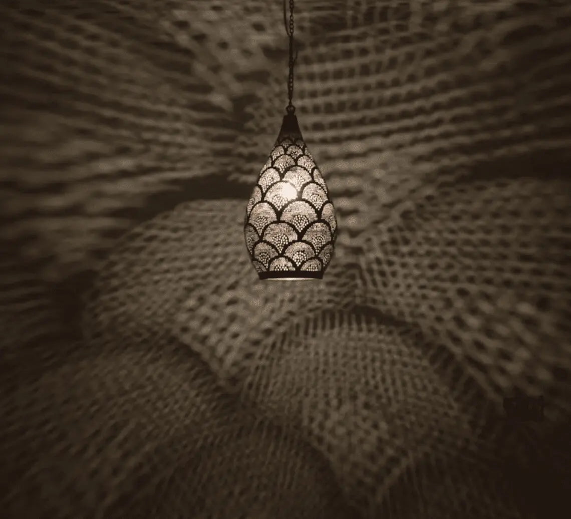 Moroccan bronze pendant light, moroccan lamp, pendant lighting, moroccan pendant light, moroccan suspension - Ettilux Home