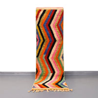 Moroccan Vintage Runner Rug 2.2 x 8.2 feet / 69 x 250 cm - Ettilux Home