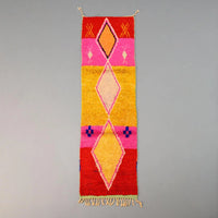 Moroccan Vintage Runner Rug 2.3 x 8.2 feet / 70 x 252 cm - Ettilux Home