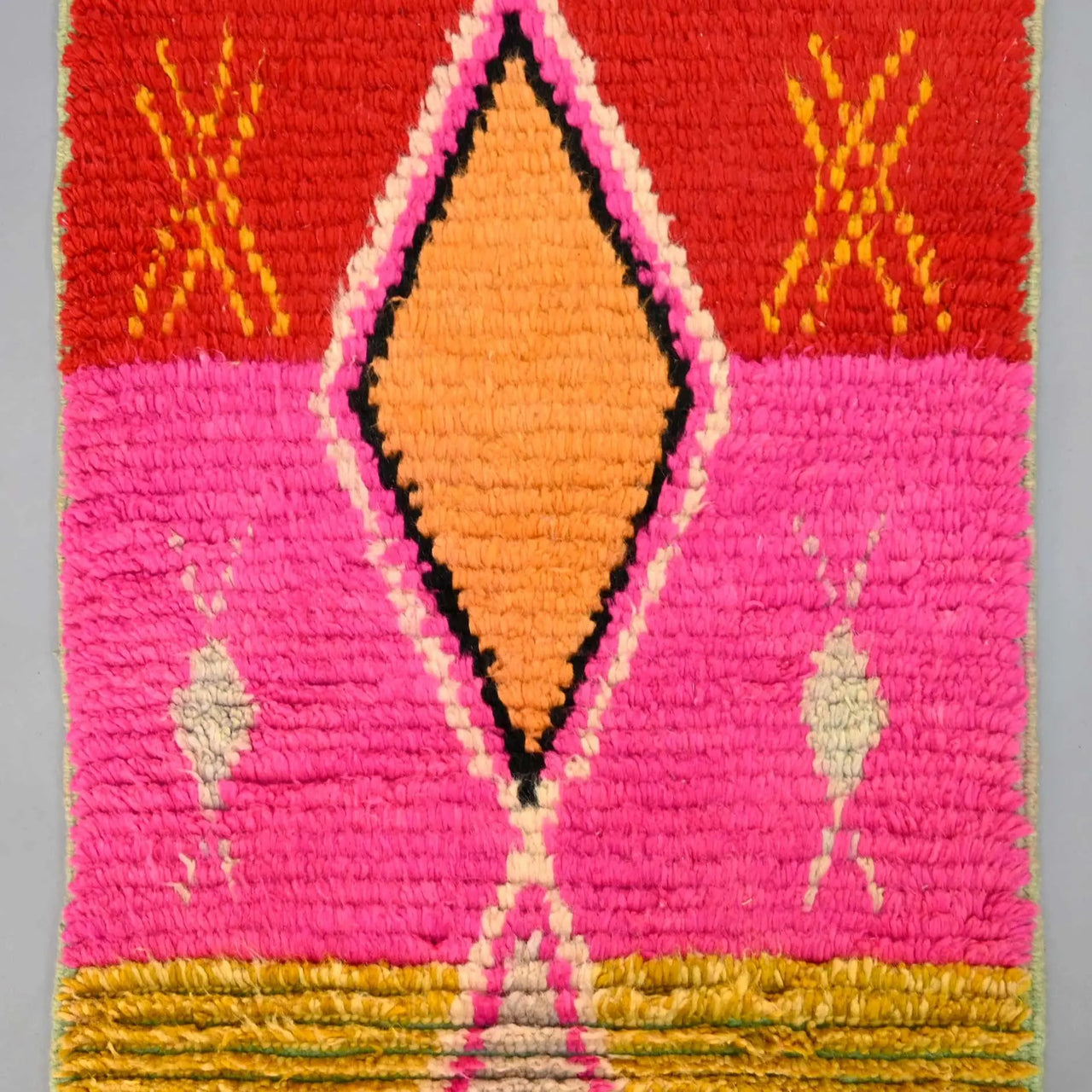 Moroccan Vintage Runner Rug 2.3 x 8.2 feet / 70 x 252 cm - Ettilux Home