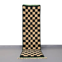 Moroccan Vintage Runner Rug 2.3 x 8.4 feet / 72 x 256 cm - Ettilux Home