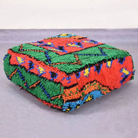 Moroccan Vintage Wool Floor Cushion Cover - Ettilux Home