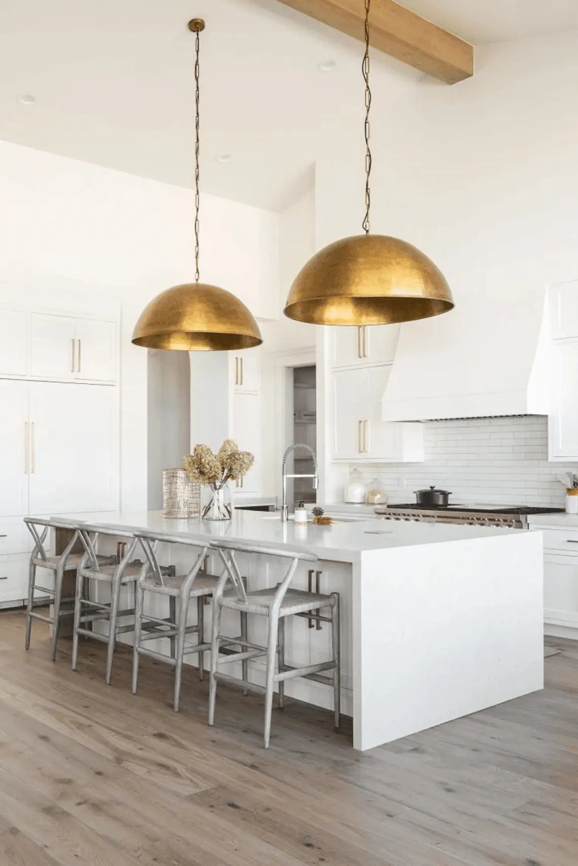 Set OF 3 , Brass Dome Pendant Lamp Brass Oxide Ceiling Lamp - Ettilux Home