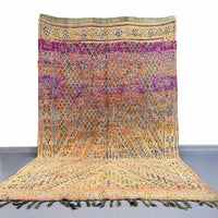 Unique Moroccan Rug 6.6 x 11.6 feet / 202 x 353 cm - Ettilux Home