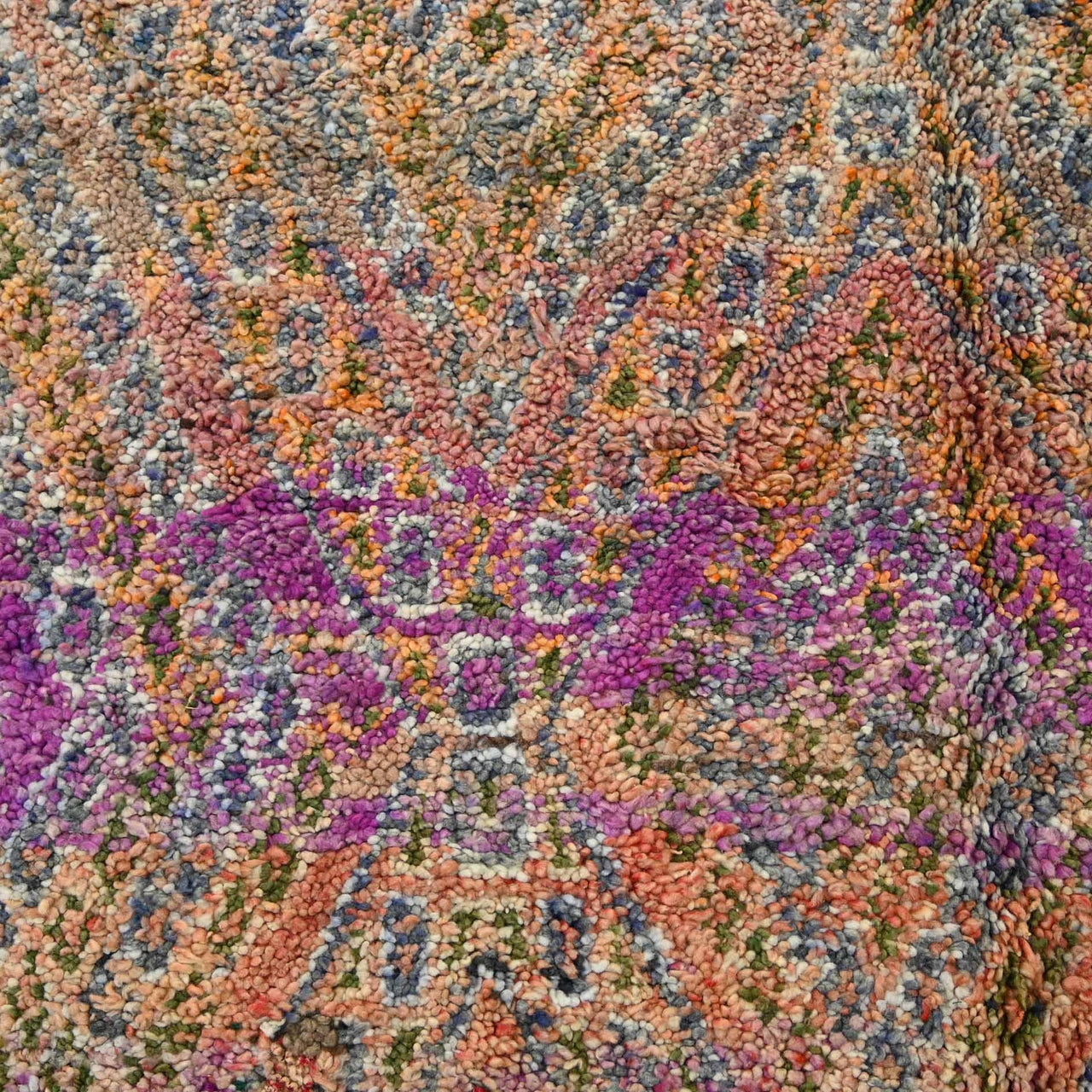 Unique Moroccan Rug 6.6 x 11.6 feet / 202 x 353 cm - Ettilux Home