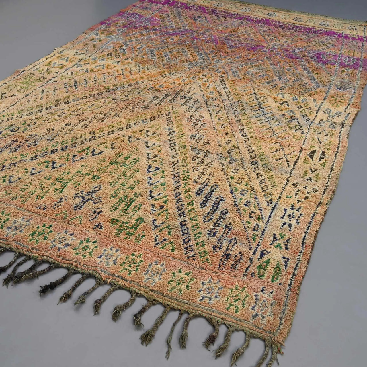 Unique Moroccan Rug 6.6 x 11.6 feet / 202 x 353 cm - Ettilux Home