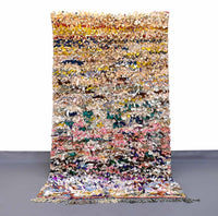 Vintage Boucherouite Rug 7.3 x 4.1 feet / 255 x 125 cm - Ettilux Home
