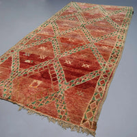 Vintage Moroccan Rug 6 x 12.8 feet / 185 x 390 cm - Ettilux Home