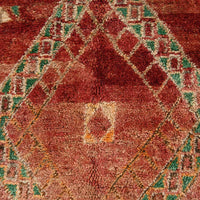 Vintage Moroccan Rug 6 x 12.8 feet / 185 x 390 cm - Ettilux Home