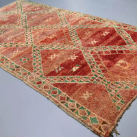 Vintage Moroccan Rug 6 x 12.8 feet / 185 x 390 cm - Ettilux Home