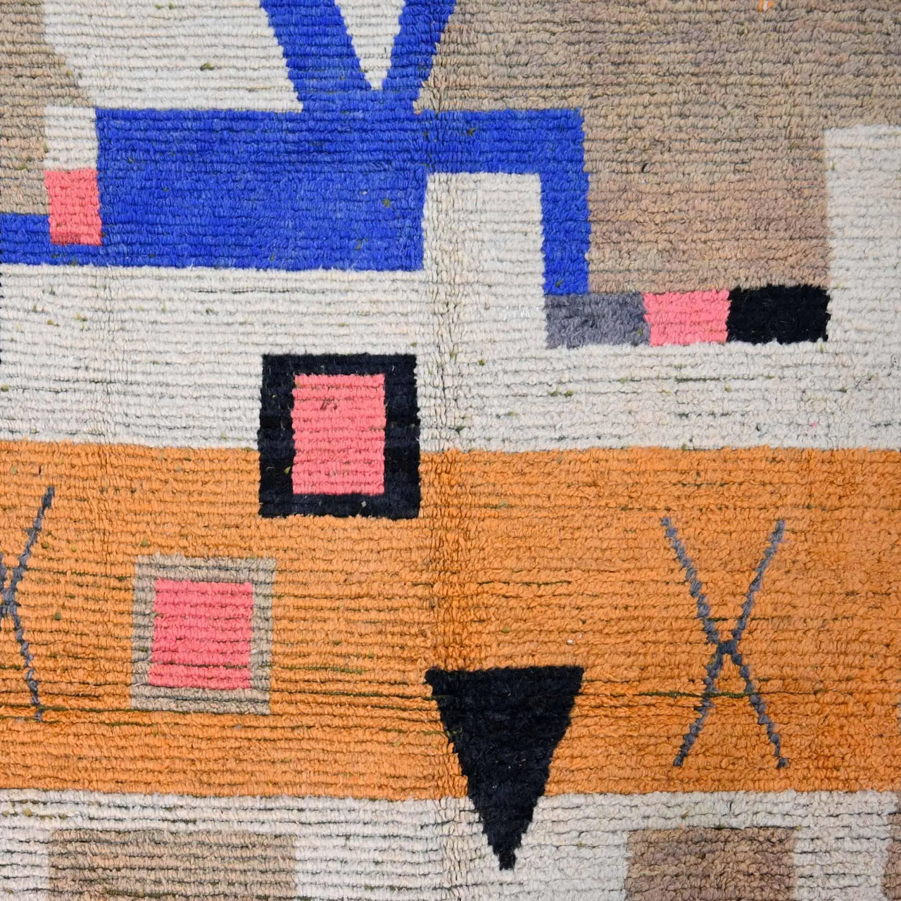 Vintage Moroccan Rug 9.6 x 12.8 feet - Ettilux Home