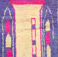 Vintage Runner Moroccan Rug 2.3 x 11.5 feet / 76 cm x 431 cm - Ettilux Home