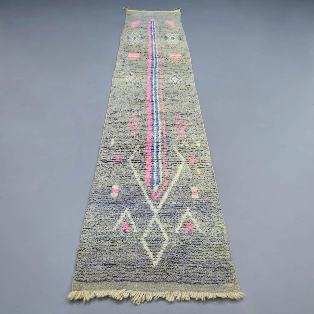 Vintage Runner Moroccan Rug 2.3 x 12.5 feet / 70 cm x 383 cm - Ettilux Home
