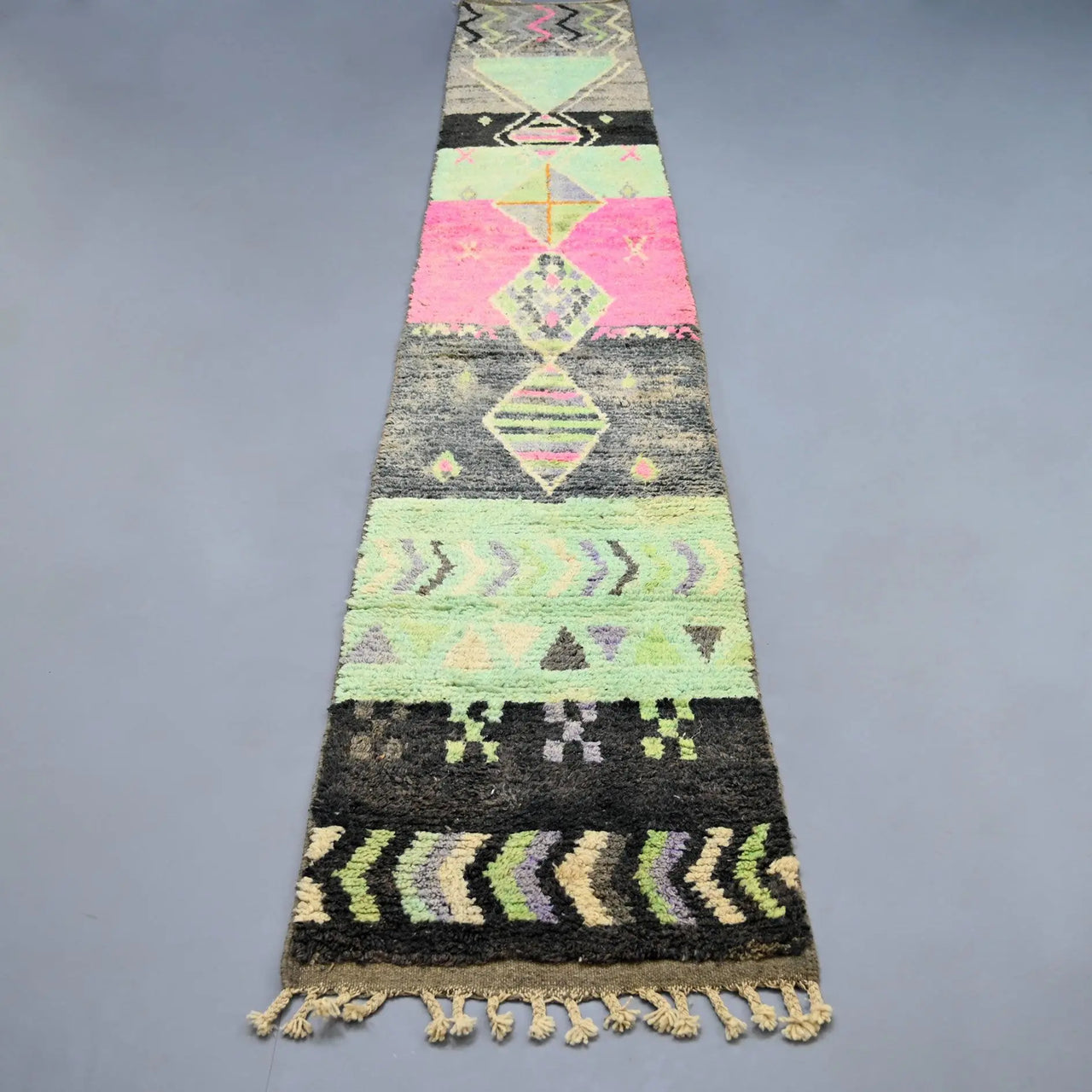 Vintage Runner Moroccan Rug 2.4 x 16.6 feet / 73 x 506 cm - Ettilux Home