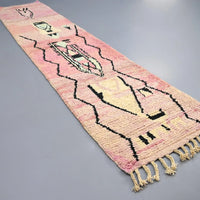 Vintage Runner Moroccan Rug 2.7 x 12.4 feet / 82 x 378 cm - Ettilux Home