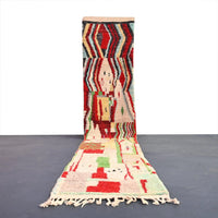 Vintage Runner Moroccan Rug 2.8 x 14.4 feet / 86 x 440 cm - Ettilux Home