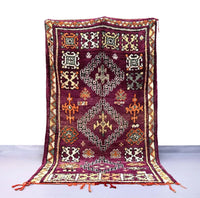 Vintage Testamen Moroccan Rug 5.3 x 9.2 ft / 163 x 283 cm - Ettilux Home