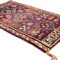 Vintage Testamen Moroccan Rug 5.3 x 9.2 ft / 163 x 283 cm - Ettilux Home