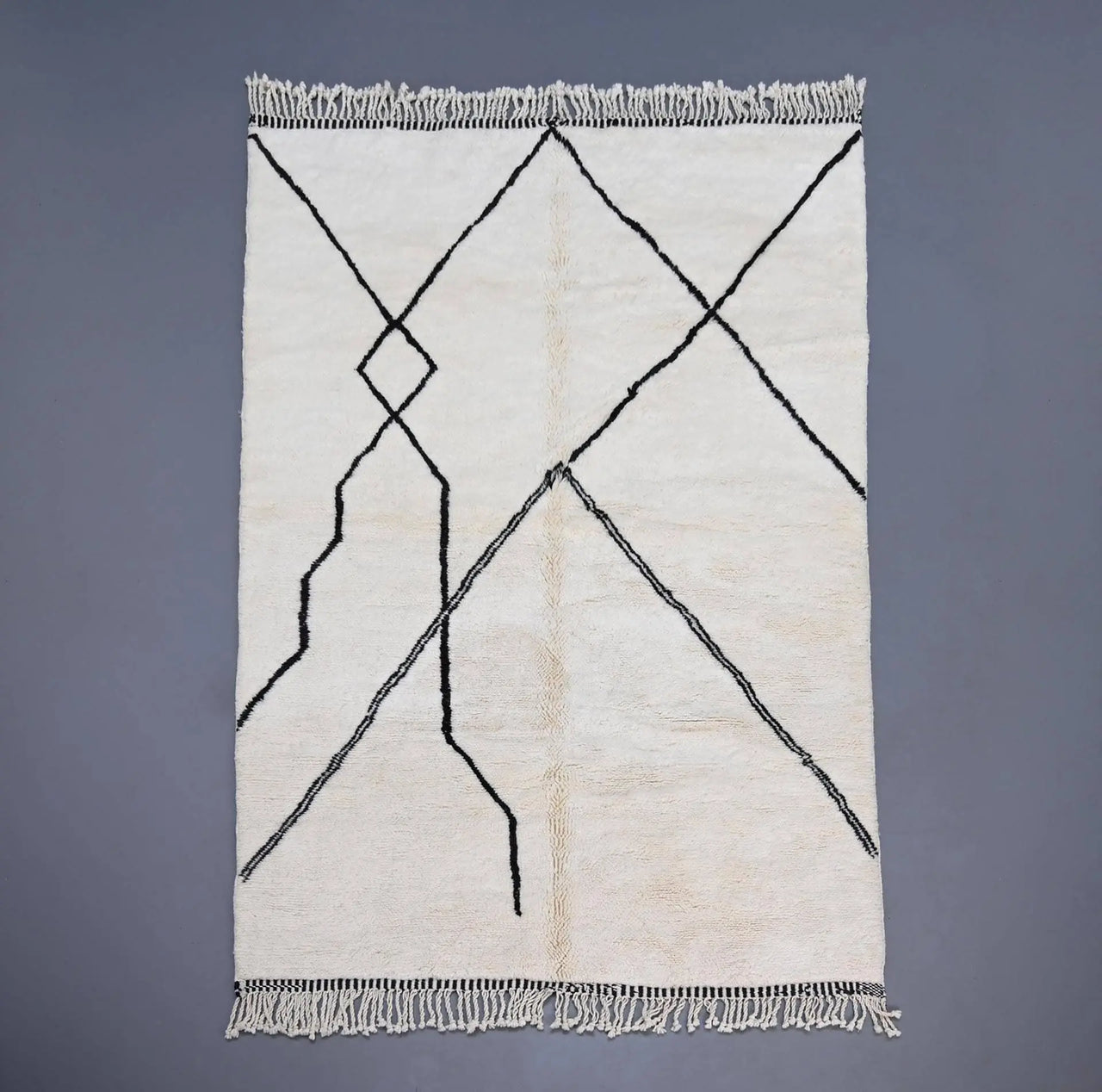 White Authentic Beni Ourain Rug - Ettilux Home