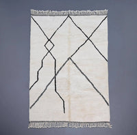 White Authentic Beni Ourain Rug - Ettilux Home